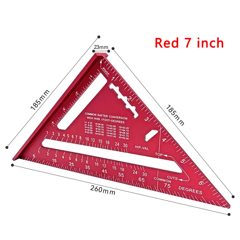 Woodworking Aluminum Alloy Triangle Gauges Measuring Gauging - Image 13