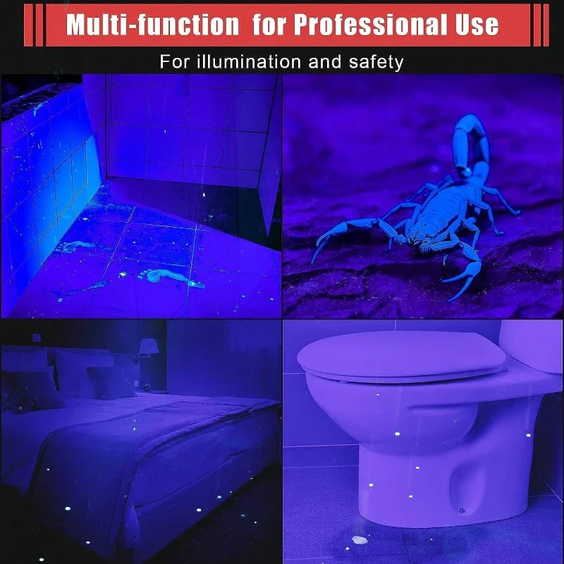 UV Flashlight 395nm Ultraviolet Torch With Pen Clip Portable AAA Batteries Used Violet Light Pet Urine Scorpion Detector UV Lamp - Image 6
