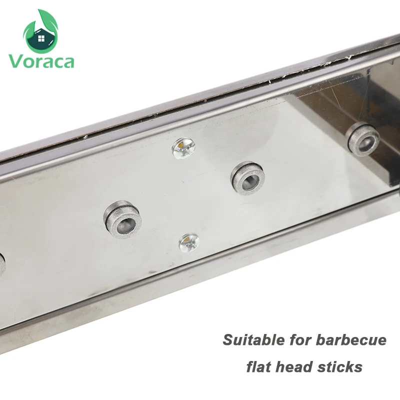 Automatic Adjustable Flipping Electric Barbecue Grill with 10 Stickers Stainless Steel BBQ Shelf 10 Holes Skewers Rolling Tools - Image 6