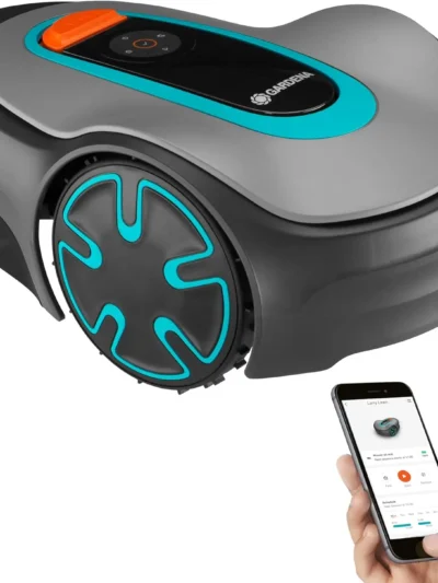 SILENO Minimo Automatic Robotic Lawn Mower with Bluetooth app, Boundary Wire - For lawns up to 2700 Sq Ft, Made in Europ