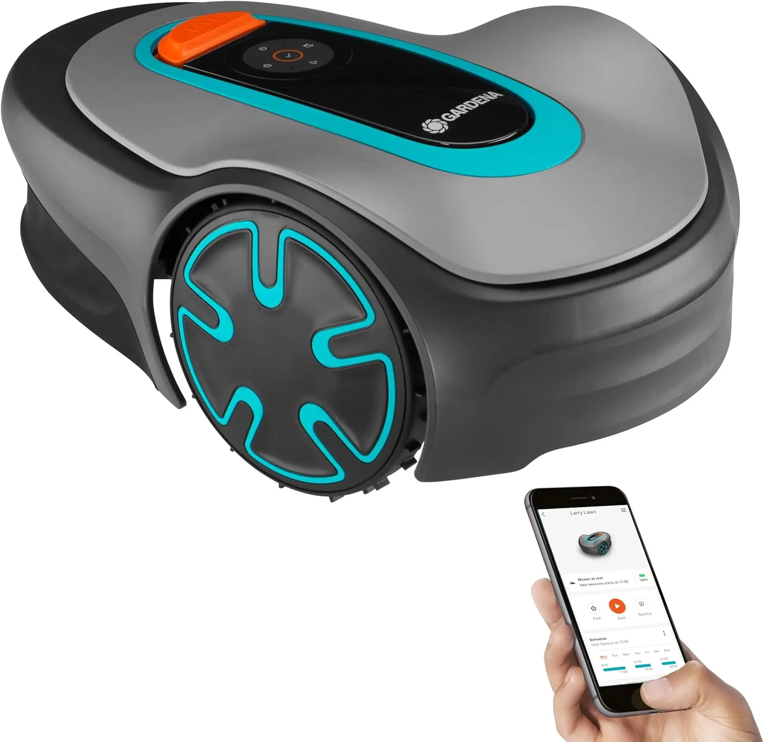 SILENO Minimo Automatic Robotic Lawn Mower with Bluetooth app, Boundary Wire - For lawns up to 2700 Sq Ft, Made in Europ