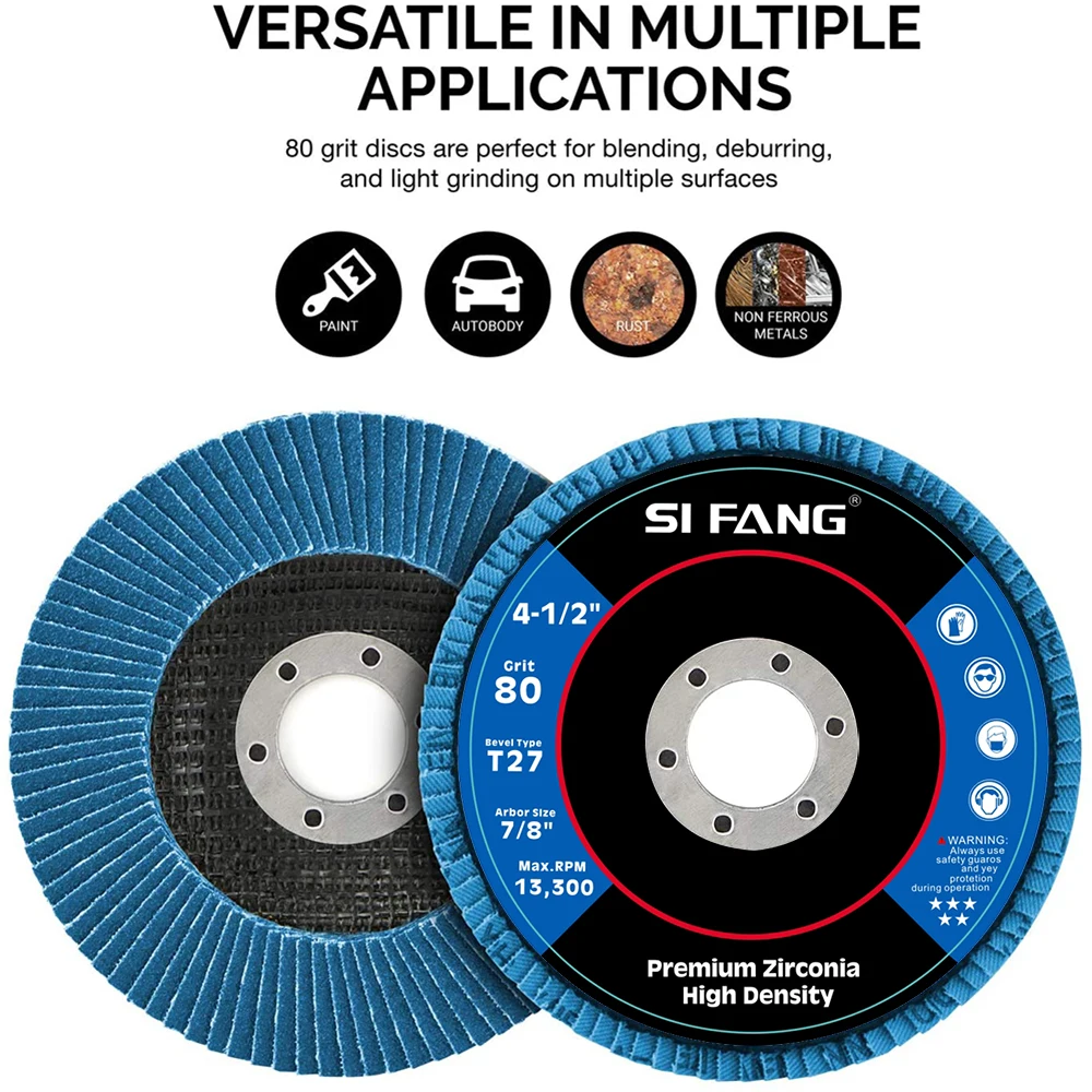 2/5/10pcs Flap Discs 115mm T27 Zirconia Grinding Wheels 40/60/80/120 Grit Professional Flap Discs Sanding For Angle Grinder - Image 21