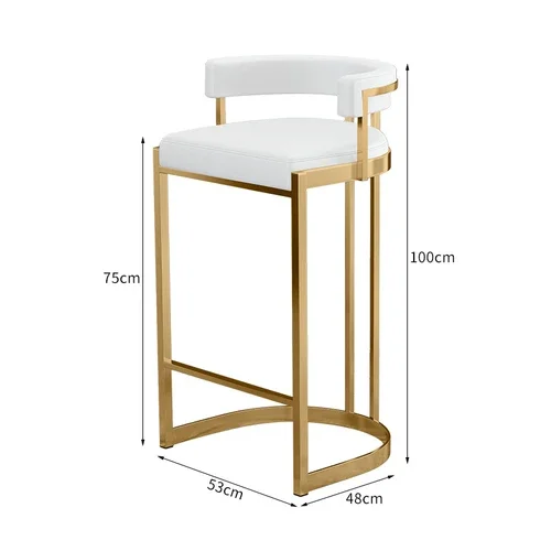 High Make Up Modern Bar Stools Luxury Party Gaming Library Computer Patio Bar Stool Set Saloon Party Sgabello Cucina Furniture - Image 17