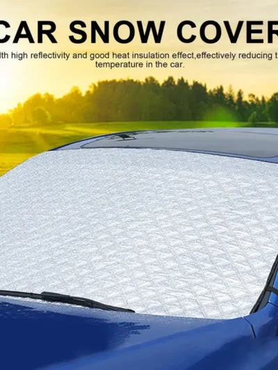 Car Front Windshield Antifreeze Cover Snow-blocking Gear Sun-proof Heat Insulation Cloth Auto Windshield Window Snow Cover