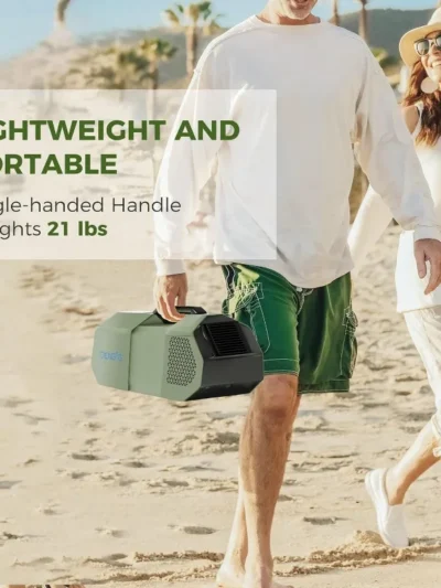 Portable Air Conditioner for Tent for 50 Sq. Ft, 1,500 BTU AC Unit with Fan Mode for Truck Van Outdoor Camping Small Rooms