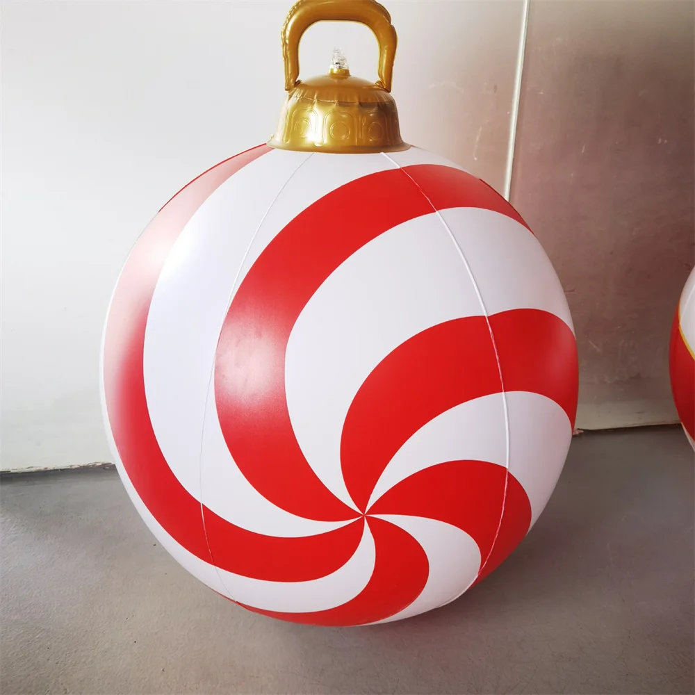 60cm Inflatable Christmas Balls PVC Giant Big Large Balloon Outdoor Decorations - Image 10