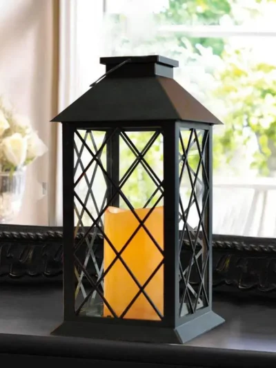 Retro Palace Lantern Hanging Candle Lamp Portable Outdoor Camping Night Lamp For Yard Garden Decor LED Atmosphere Light