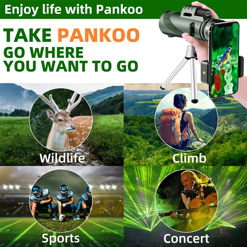 Portable Zoom HD 5000M Telescope Folding Long Distance Mini Powerful Telescope - Image 4