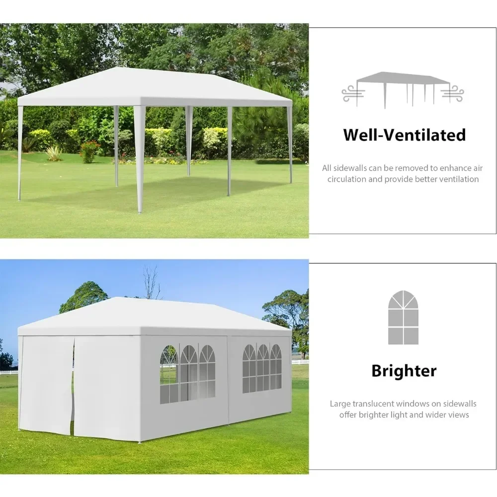 Outdoor Canopy Tent Camping Gazebo Storage Shelter Pavilion Cater for Party Wedding Events BBQ - Image 6