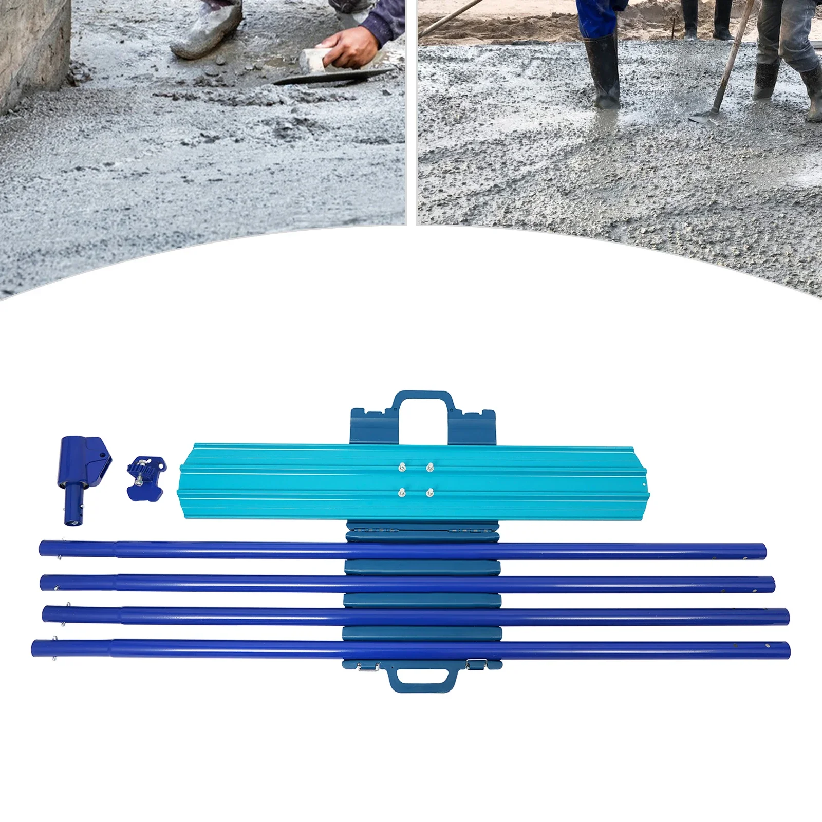 Trowel Concrete Kit Corrosion-Proof Concrete Smoothing Tool Set Effortless Cleaning Adjustable Bracket for Cement Work - Image 2