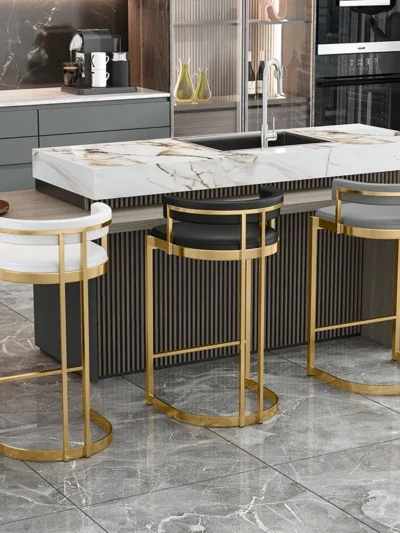 High Make Up Modern Bar Stools Luxury Party Gaming Library Computer Patio Bar Stool Set Saloon Party Sgabello Cucina Furniture