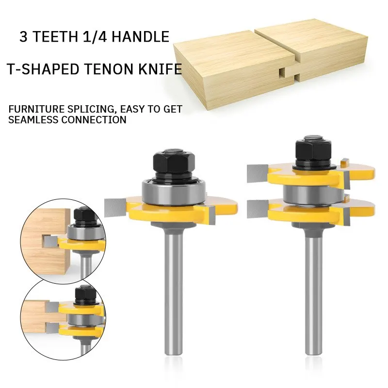 2PCS Woodworking Milling Cutter 3 Teeth - Image 8