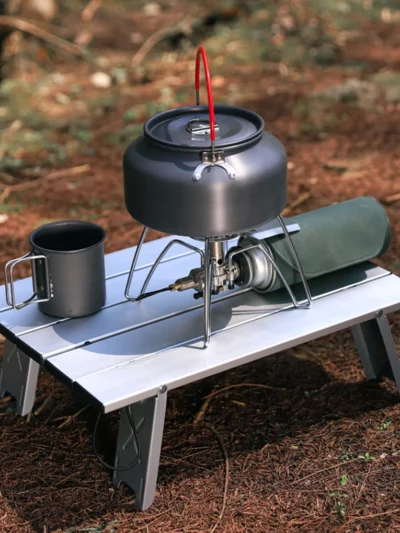 Sturdy Camping Table Durable Aluminum Alloy Construction Easy To Assemble Folding Picnic Table Outdoor Tool