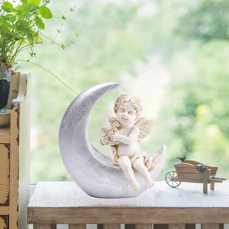 Angel Statues For Garden Angel Sculptures Ornament For Outside Angel Garden Statue Decor Waterproof Outdoor Garden Praying Angel - Image 3