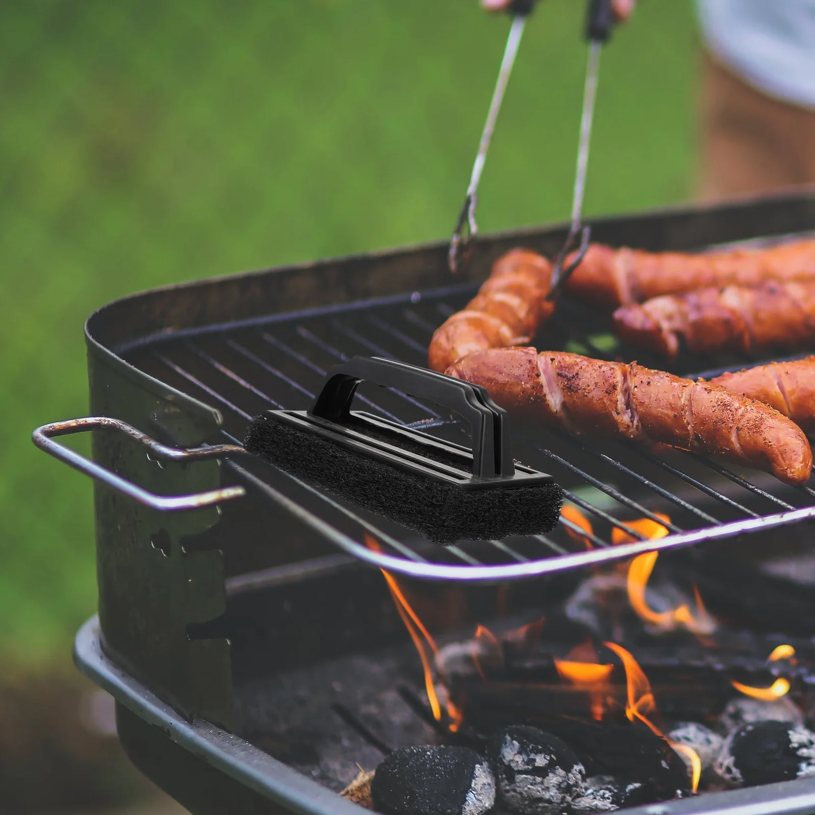 3 Pcs Grill Cleaning Brush BBQ Sponge Stainless Steel Sponge Grill Cleaning Brush BBQ Pad Scrubber Oven Pp Barbecue Accessories - Image 4