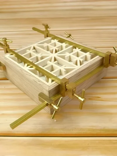 Woodworking Japanese-style Wood Clamp, Brass Parallel Clamp Fast Fixed Clip Auxiliary Fixture Splicing Board Positioning Panel