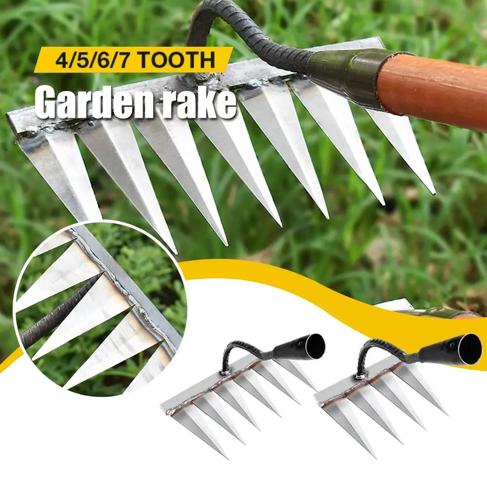 Gardening Hoe Weeding Rake Steel Farm Tool - Image 2