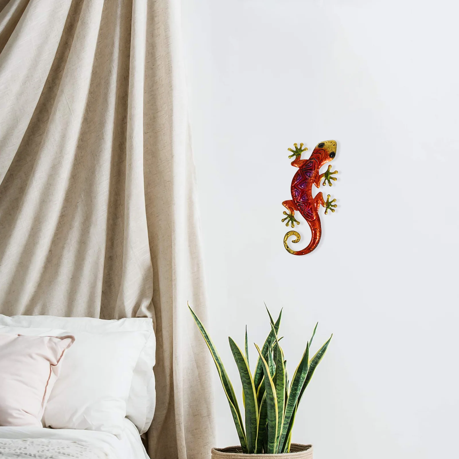 Large Gecko Wall Decoration Metal Garden Outdoor Ornament - Image 5