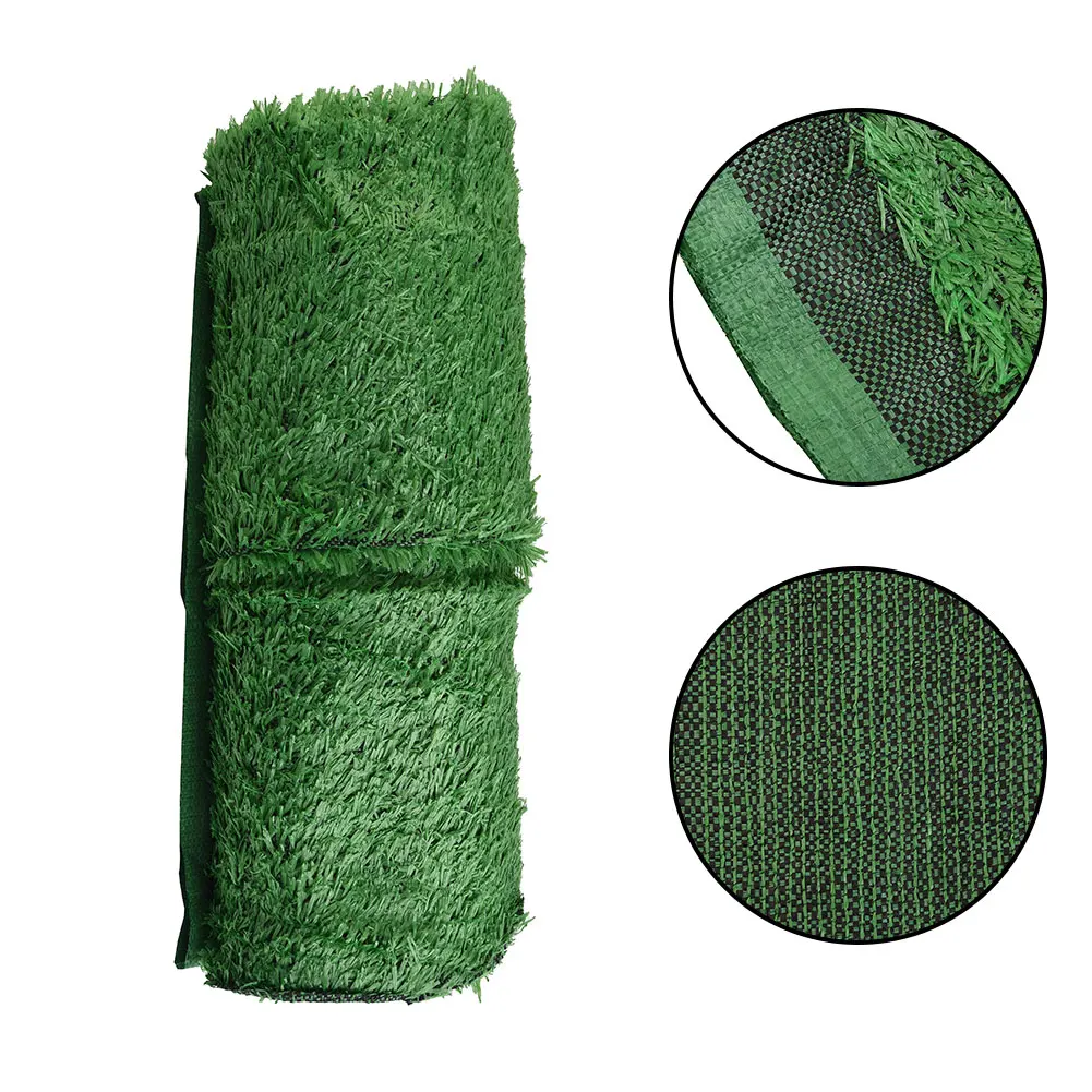 Artificial Grass Carpet Green Fake Synthetic Garden Landscape Lawn Mat Turf Flowers Wedding Ground Wall Decor 100*300CM - Image 2