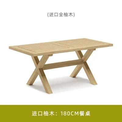 Outdoor patio teak sofa rattan table and chairs garden lounge furniture villa balcony rattan chair - Image 26