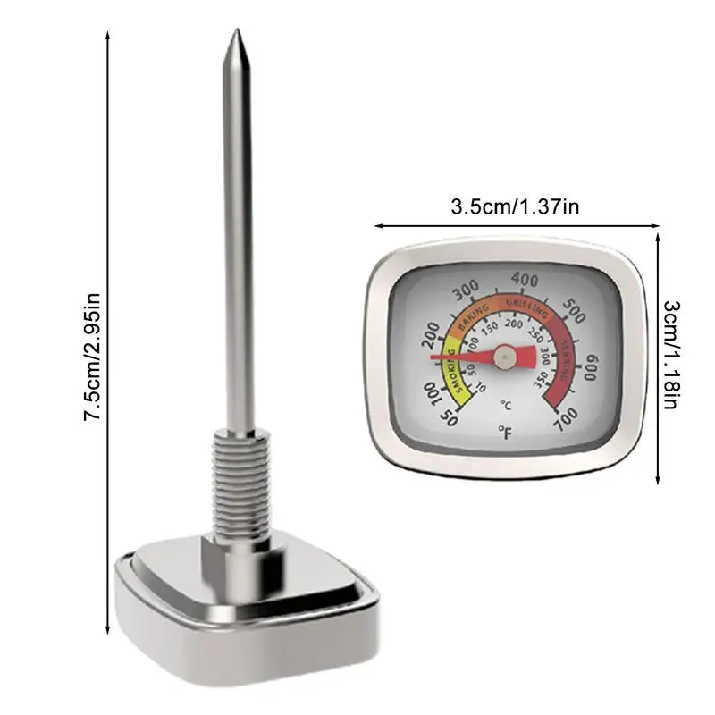 Stainless Steel Temperature Gauge For Grill BBQ Pit - Image 5