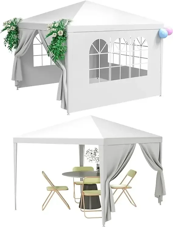Outdoor Canopy Tent Camping Gazebo Storage Shelter Pavilion Cater for Party Wedding Events BBQ - Image 8