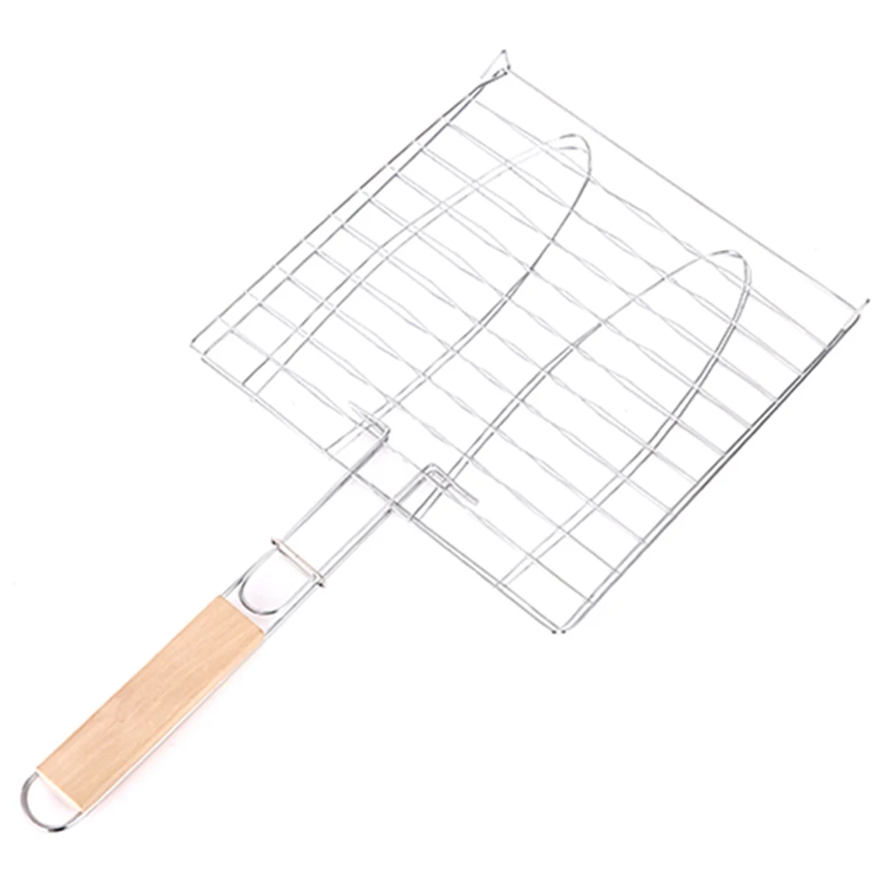 Portable Nonstick Fish Grilling Basket With Handle - Image 4