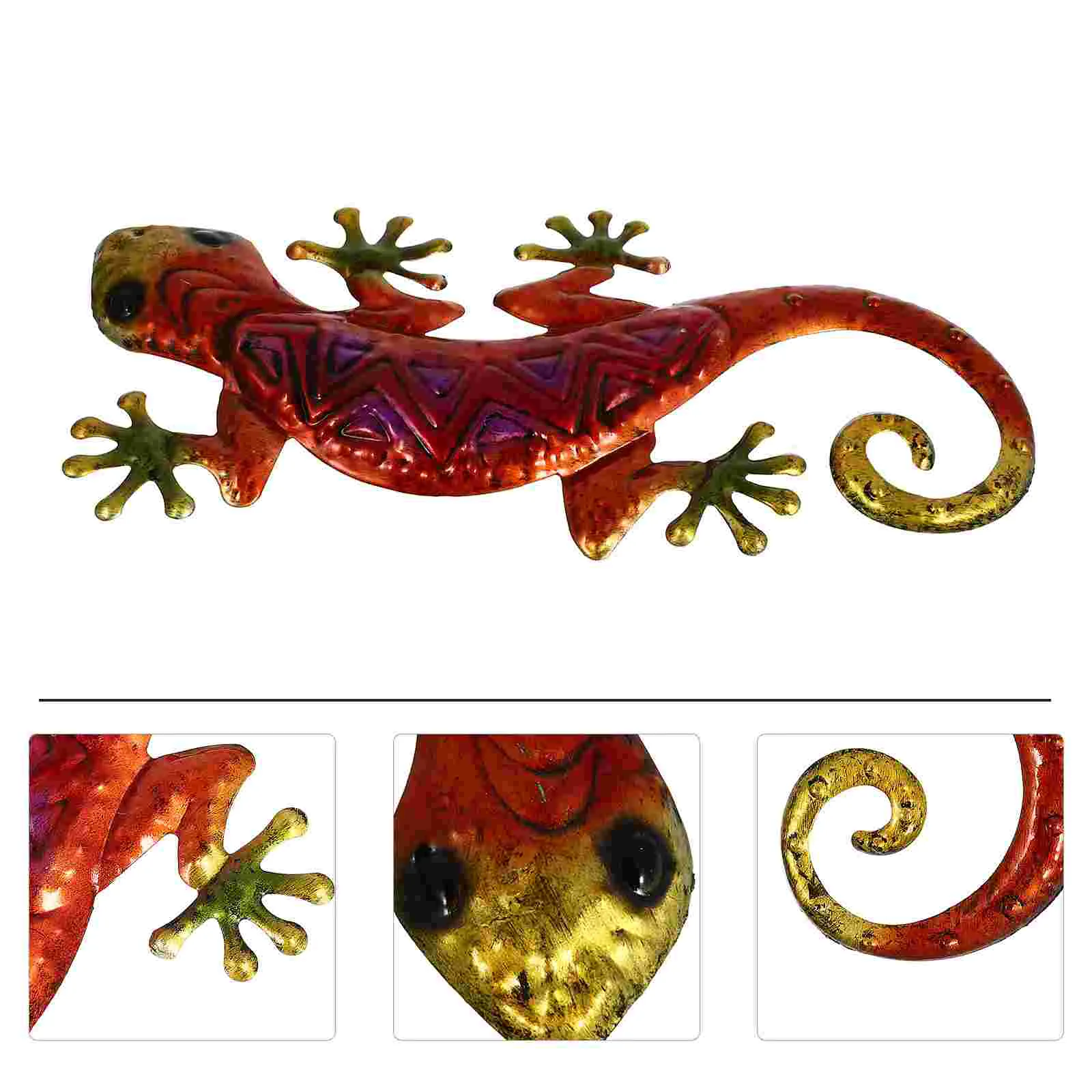 Large Gecko Wall Decoration Metal Garden Outdoor Ornament - Image 7