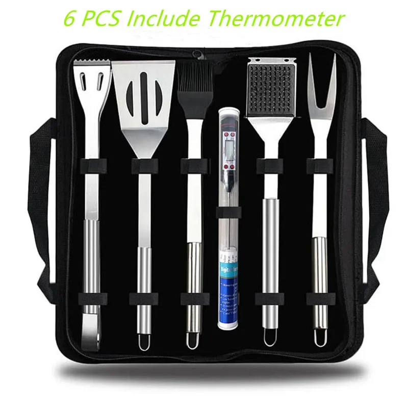 BBQ Tools Set Barbecue Utensil AccessoriesThermometer Barbeque Grilling Accessories Outdoor Gril Tools Set Bbq Utensil Set - Image 7