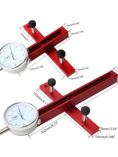 1Pc Table Saw Dial Gauge Corrector Aluminum Alloy For Saw Table Saw Blade Parallelism