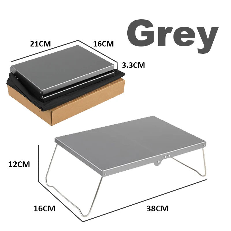 Mini Camping Table Ultralight Portable Aluminum Alloy Outdoor Table Lightweight Camping Folding Table for Travel Picnic BBQ - Image 8