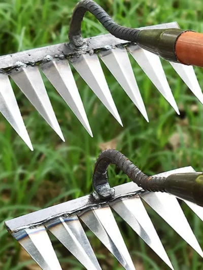 Gardening Hoe Weeding Rake Steel Farm Tool