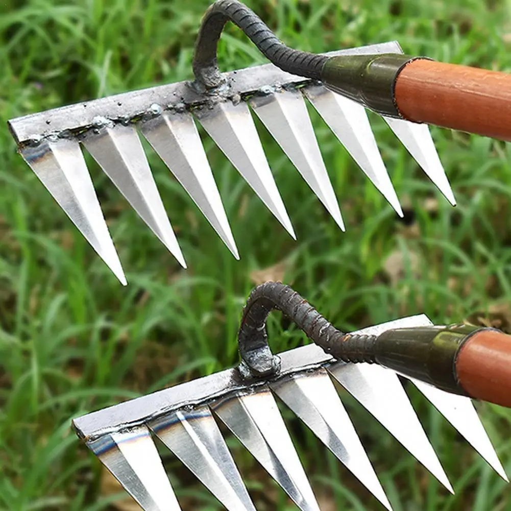 Gardening Hoe Weeding Rake Steel Farm Tool