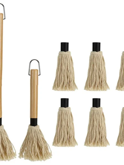 BBQ Sauce Basting Mops Roasting Or Grilling Basting Mop Grill Basting Mop For Barbeque Marinade Smoking Steak Or Glazing