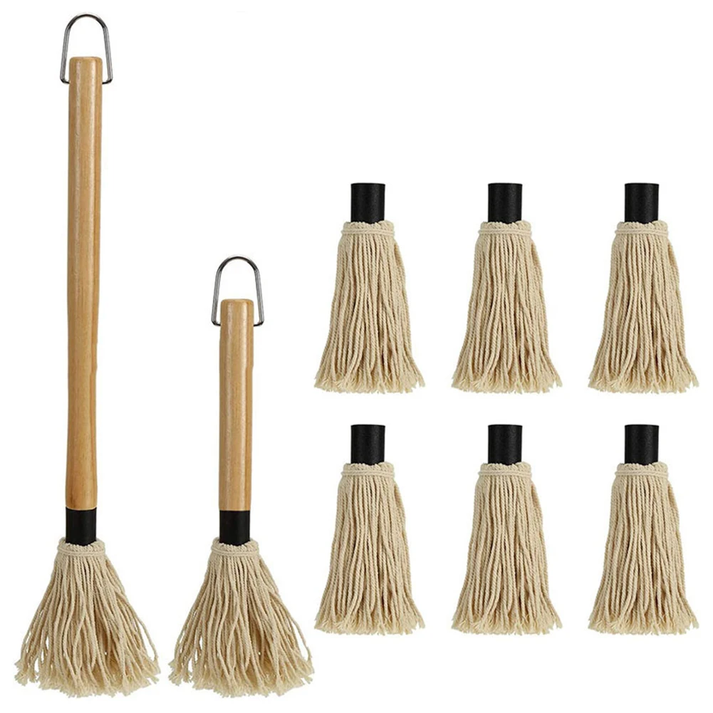 BBQ Sauce Basting Mops Roasting Or Grilling Basting Mop Grill Basting Mop For Barbeque Marinade Smoking Steak Or Glazing