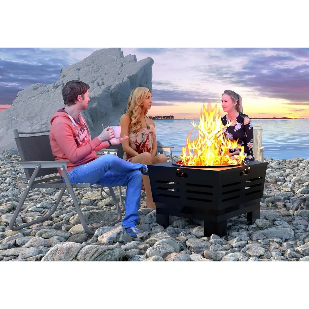 Stove Bonfire with Stand,Smokeless Fire Pit | Wood Burning Firepit with Ash Pan - Image 5