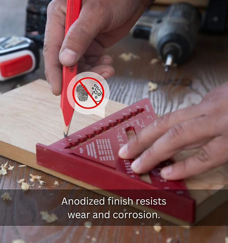 Woodworking Aluminum Alloy Triangle Gauges Measuring Gauging - Image 16