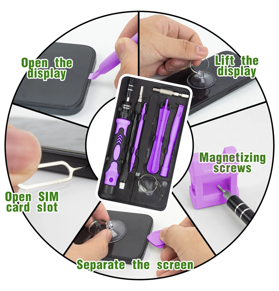 115 in 1 Precision Screwdriver Set Multifunctional Magnetic Repair Tools Kit - Image 13