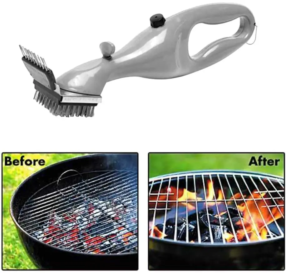 Barbecue Grill Outdoor Steam Cleaning Brushes BBQ Cleaner Suitable For Charcoal Scraper Gas Accessories Cooking Kitchen Tool - Image 4