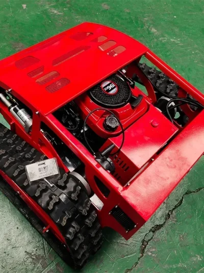 Commercial zero turn engine riding remote control robot tractor gasoline Crawler lawn mower for grass cutting