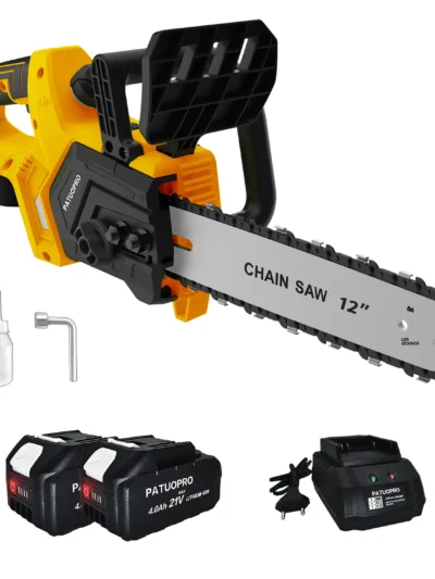 12" Brushless, Cordless, Rechargeable Chainsaw, for Tree Cutting fit Makita 18v Battery