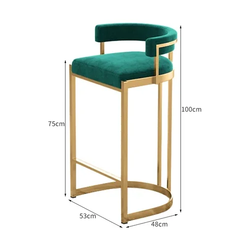 High Make Up Modern Bar Stools Luxury Party Gaming Library Computer Patio Bar Stool Set Saloon Party Sgabello Cucina Furniture - Image 18