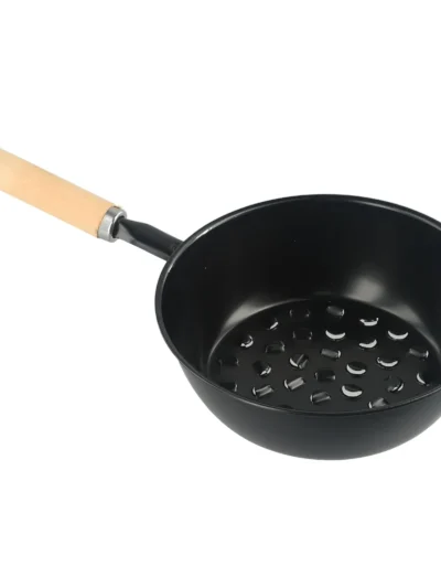 Charcoal Brazier Portable Outdoor Camping Wooden Handle Fire Starter BBQ Grill