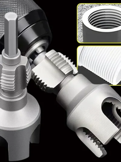 Steel Water Pipe Threader 4/6 Points Internal External Pipes Threading Tools
