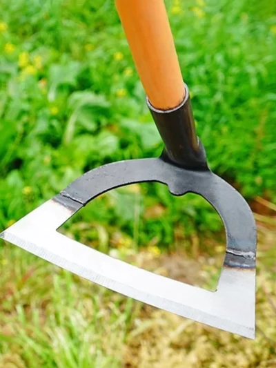 Handheld Hollow Hoe Thickened Manganese Steel Agricultural Weeding Hoe Planting Vegetable Gardening Loosening Soil Weeding Tools