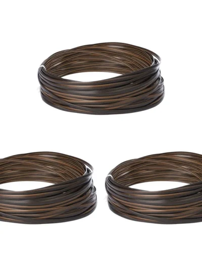 3X Wicker Repair Kit, Plastic Rattan For Patio Chair Repair Flat Wicker Furniture Repair Replacement