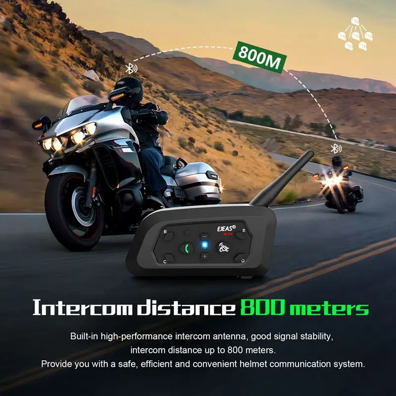 EJEAS Only Official Oversea Store V6PRO+ Motorcycle Intercom Helmet Bluetooth5.1 - Image 14