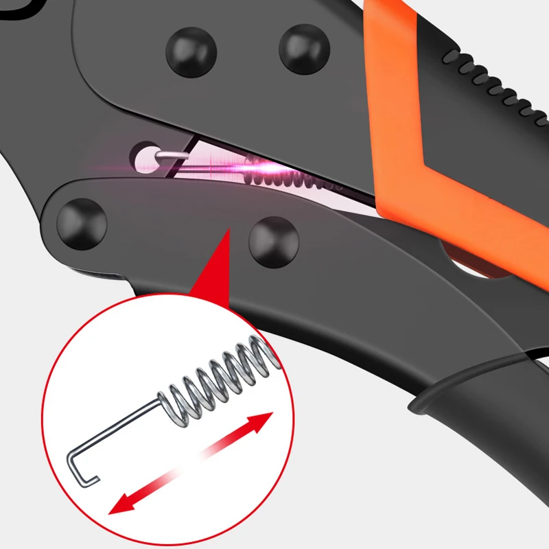 7/9/10" Multi-Function Locking Pliers Round/Straight Mouth Pipe Wrench - Image 3