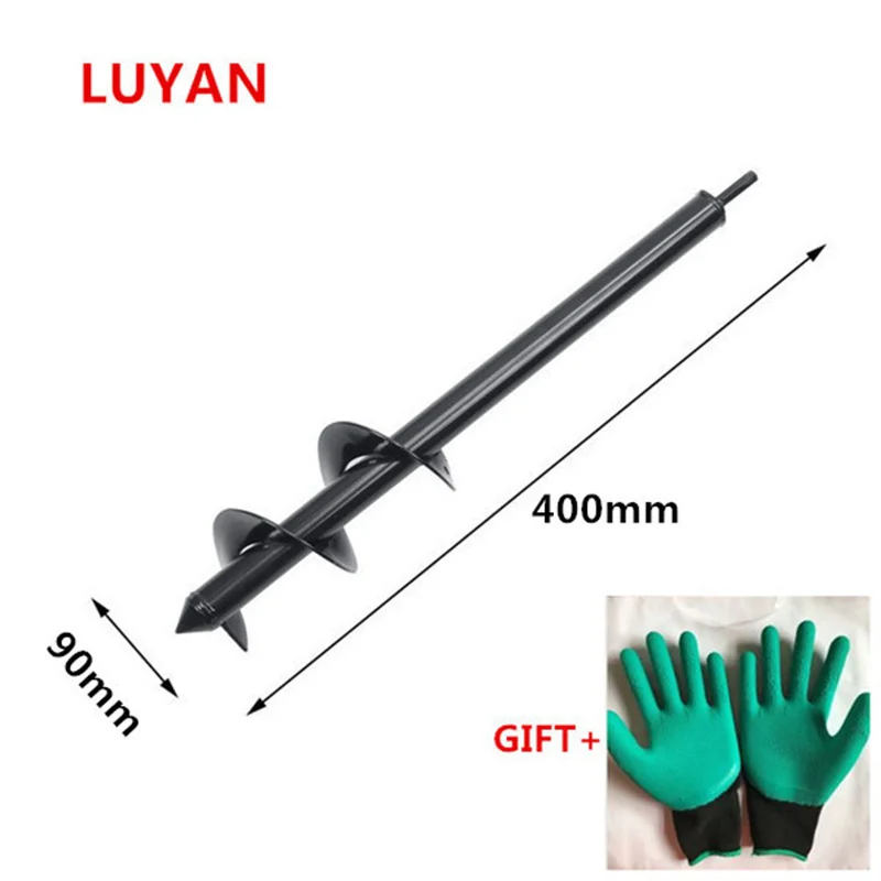 Garden Auger Spiral Drill Bit Flower Planter Bulb Shaft Auger Yard Gardening Earth Drill Planting Hole Digger Tool - Image 13