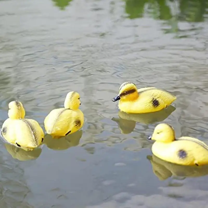 5Pack Floating Duck Fish Pond Ornament Plastic Duck-lings - Image 2
